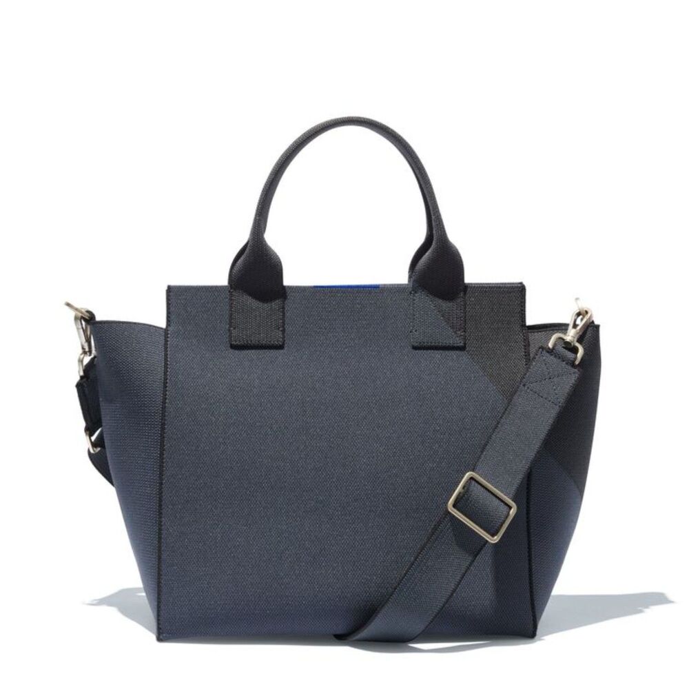 ROTHY'S The Handbag Midnight Navy Blue Knit Convertible Tote Crossbody Model 024